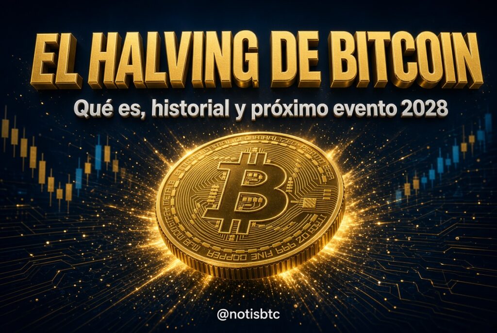 Portada: guía del halving de Bitcoin, qué es, historial y próximo evento 2028